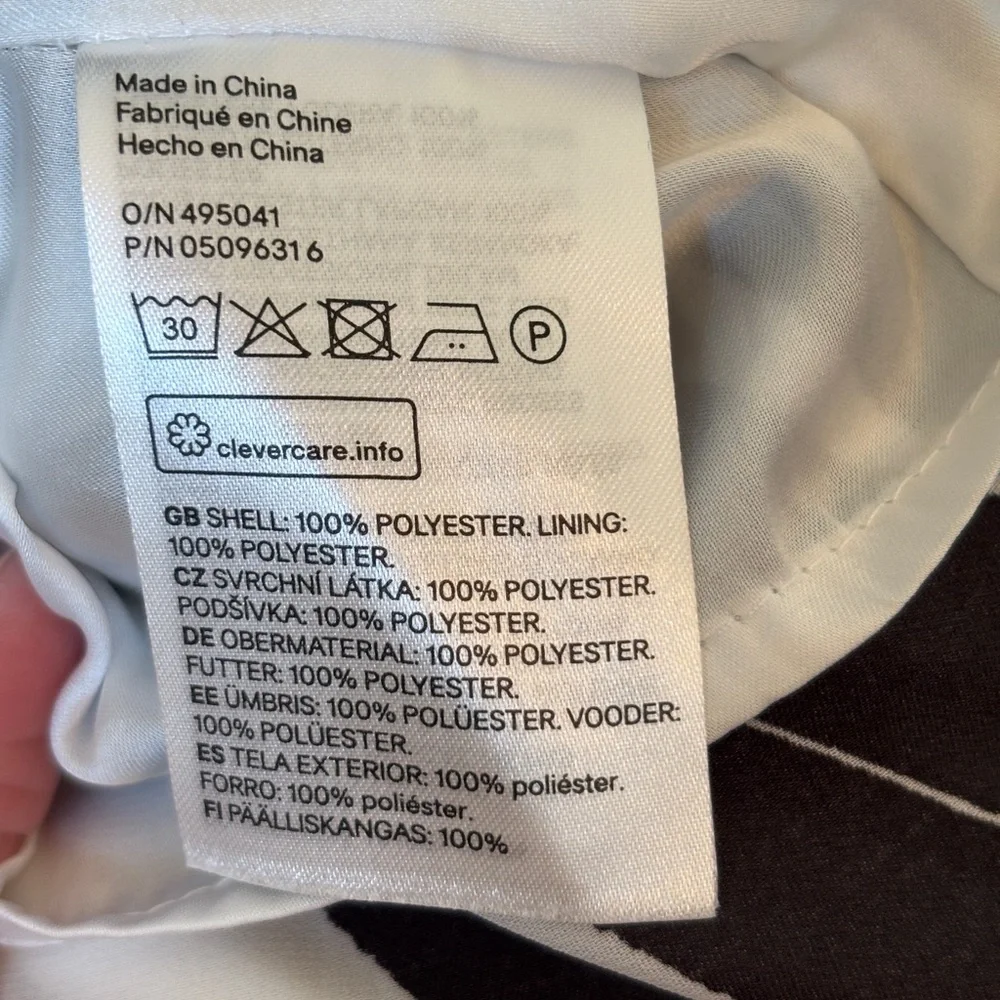 H&M Tropical Leaf Print Maxi Dress Sz 6 Double V Neck Lightweight Resort Wear - Picture 11 of 11